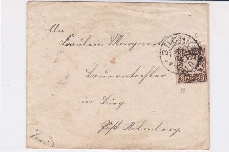 bavaria 1907  stamps cover ref 21296