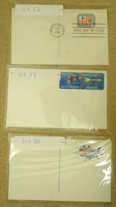 Collection of Mint USA Stamp Postcards 9qty