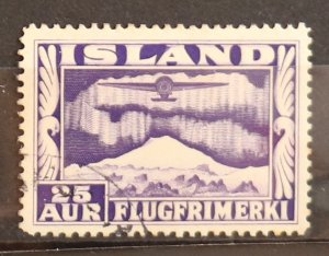 Iceland, Scott # C17, CV $19.00, perf 13,3/4