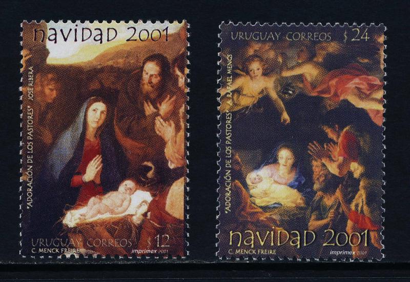 Uruguay 1936-7 MNH Christmas, Art, Adoration of the Shepherds