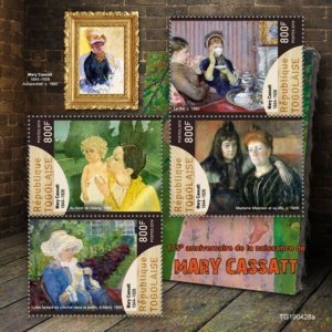 Togo - 2019 American Painter Mary Cassatt - 4 Stamp Sheet - TG190428a