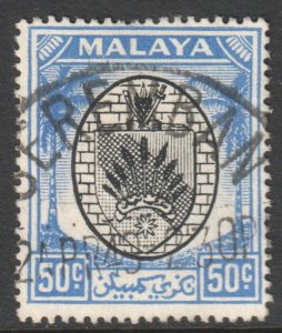 Malaya Negri Sembilan Scott 55 - SG59, 1949 Arms 50c used