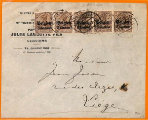 99056 - BELGIUM German Occupation - POSTAL HISTORY - COVER from VERVIERS-