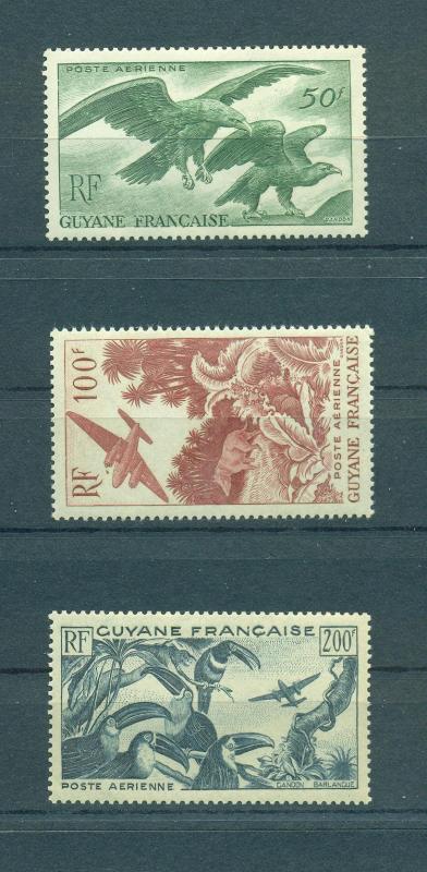 French Guiana sc# C18-20 mnh cat value $48.00