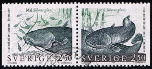 Sweden #1867-1868 Catfish Pair; Used (0.70)