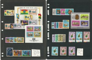 Ghana Stamp Collection, #406//435 Mint NH, 1970-71 Scouts, Christmas, JFZ