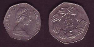 England, 1973 50 pence, Entry into EEC