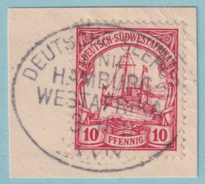 GERMAN SOUTHWEST AFRICA NO FAULTS SON CANCEL SEEPOST LINIE HAMBURG XXXIX