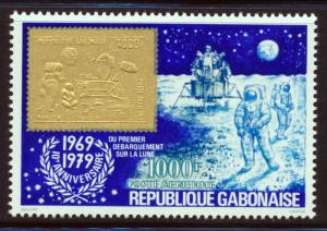 GABON 1979 10TH ANNIVERSARY OF THE APOLLO 11 MOON LANDING SCOTT C224