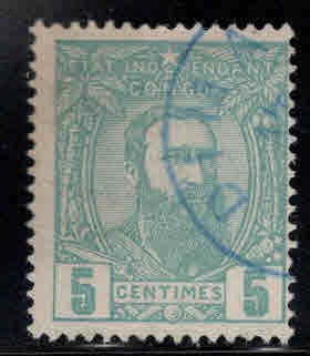 Belgian Congo Scott 6 Used nice blue cancel