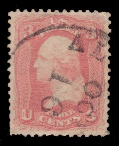 MOMEN: US STAMPS #64 PINK USED LOT #83038*