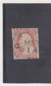 US Scott # 11a (1853) Used March 14 Cancel SON