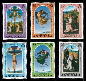 Anguilla 1974 - Easter, Crucifixion by Raphael - Set of 6v - Scott 187-92 - MNH