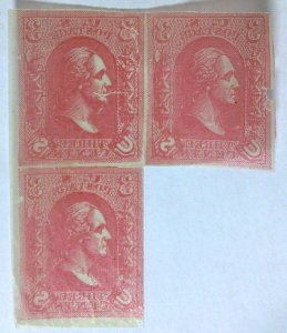 Scott #79-E8a - 3c Red - Loewenberg Decalcomania - Essay