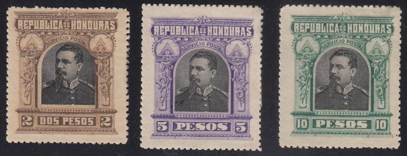 Honduras - 1891 - SC 62-64 - MH - High values