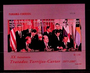 PANAMA Sc 844 NH SOUVENIR SHEET OF 1997 - CANAL TREATIES