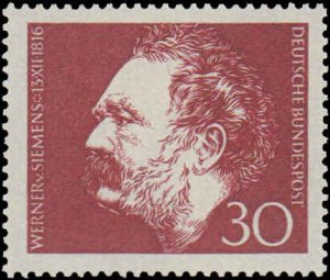 Germany #968, Complete Set, 1966, Never Hinged