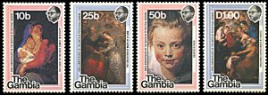 Gambia 371-374, MNH, 400th Anniversary of Birth of Peter Paul Rubens