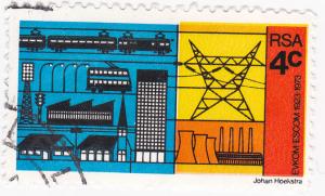 South Africa 1973 50th Anniv ESCOM Comm. 4c used SG 326