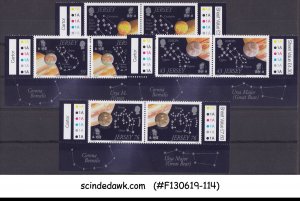 JERSEY - 2009 ASTRONOMY / EUROPA / SPACE - 4V PAIR TRAFFIC LIGHT STAMPS MNH