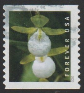 SC# 5440 - (55c) - Wild Orchids, 6 of 10 - used COIL single off paper