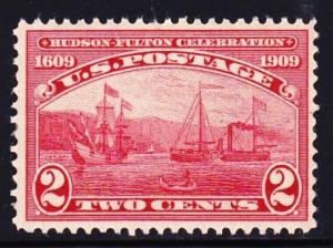 #372, Hudson Fulton 2c Mint Never Hinged, Very Fine