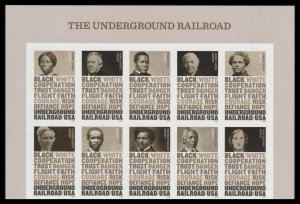 US 5843c The Underground Railroad imperf NDC header block 10 MNH 2024