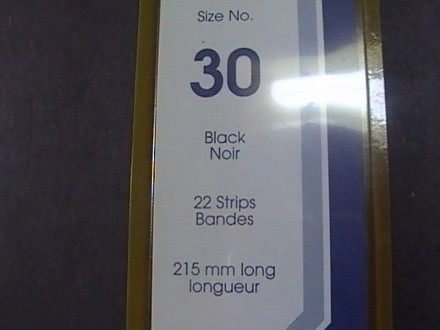 SHOWGARD MOUNTS # 30--215MM LONG x 30MM WIDE---22 STRIPS---BLACK /NEW