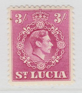 1938 British Colony ST. LUCIA 3s Perf. 12 1/2 MNH** Stamp A25P29F18189-