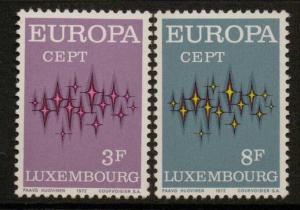 LUXEMBOURG SG890/1 1972 EUROPA MNH