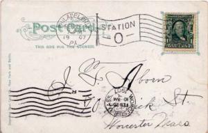 United States, 1902 Definitives, Flags, Machine Cancel, Pennsylvania