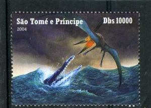 Sao Tome & Principe 2004 DINOSAURS Set (1v) Perforated Mint (NH)