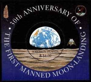 SOLOMON ISLANDS SGMS940 1999 30TH ANNIV OF FIRST MOON LANDING MNH