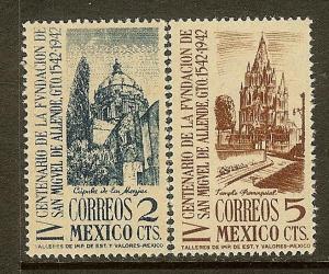 Mexico, Scott #'s 781-782, Churches, MNH