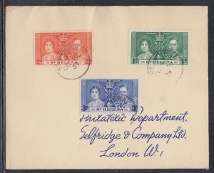 St. Helena Scott 115-7 FDC - 1937 Coronation Issue