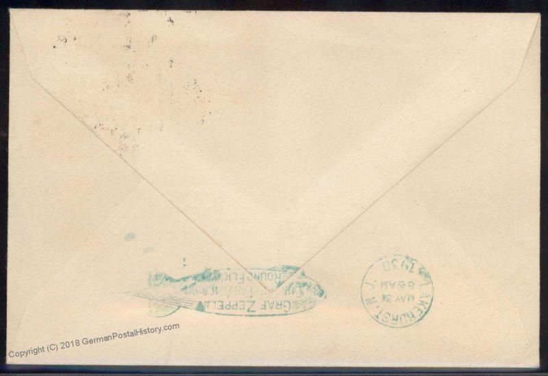 Brazil 1930 Graf Zeppelin Si59F Pan America Flight Cover 90747