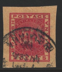 British Guiana Postal Stationery Cut Corner