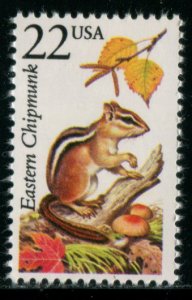 2297 US 22c Eastern Chipmunk, MNH