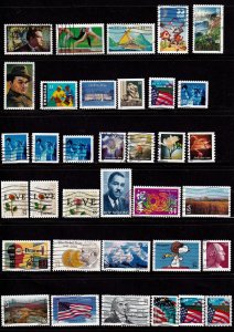 USA 1999- 2002 -Used Group of 75 Stamps (2 Scans)