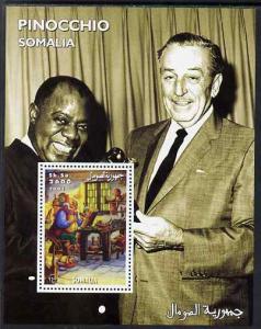 Somalia 2001 Pinocchio & Walt Disney #8 perf s/sheet ...