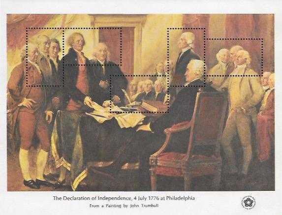 US #1686-89 Bi-Centennial Souvenir Sheets, in Mounts.