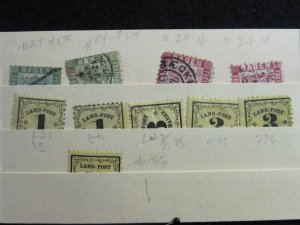 GERMANY/BADEN - ASSORTMENT 10 STAMPS - USED - CAT VAL $1193.00