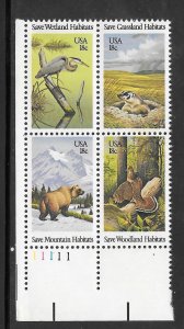 #1921-22 MNH Plate Block