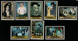 SPAIN SG2529/36 1978 STAMP DAY & PICASSO COMMEMORATION MNH