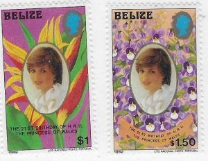 Belize  #619-620  (MNH) CV $6.00