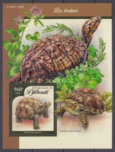 2016 Djibouti 843/B171 Reptiles / Turtles 12,00 €