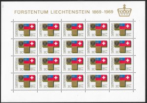 LIECHTENSTEIN (80) All different Sheets of stamps ALL Mint Never Hinged