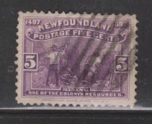 NEWFOUNDLAND Scott # 65 - Used Mine Workers Issue