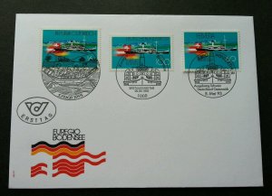 Germany Austria Switzerland Joint issue Ship 1993 Transport (joint FDC *3 PMK