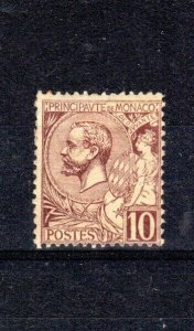 France - Monaco 1893 10c Prince Albert MLH